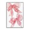 Stupell Industries Sheer Pastel Pink Bows Framed Giclee Design by LSR Design Studio